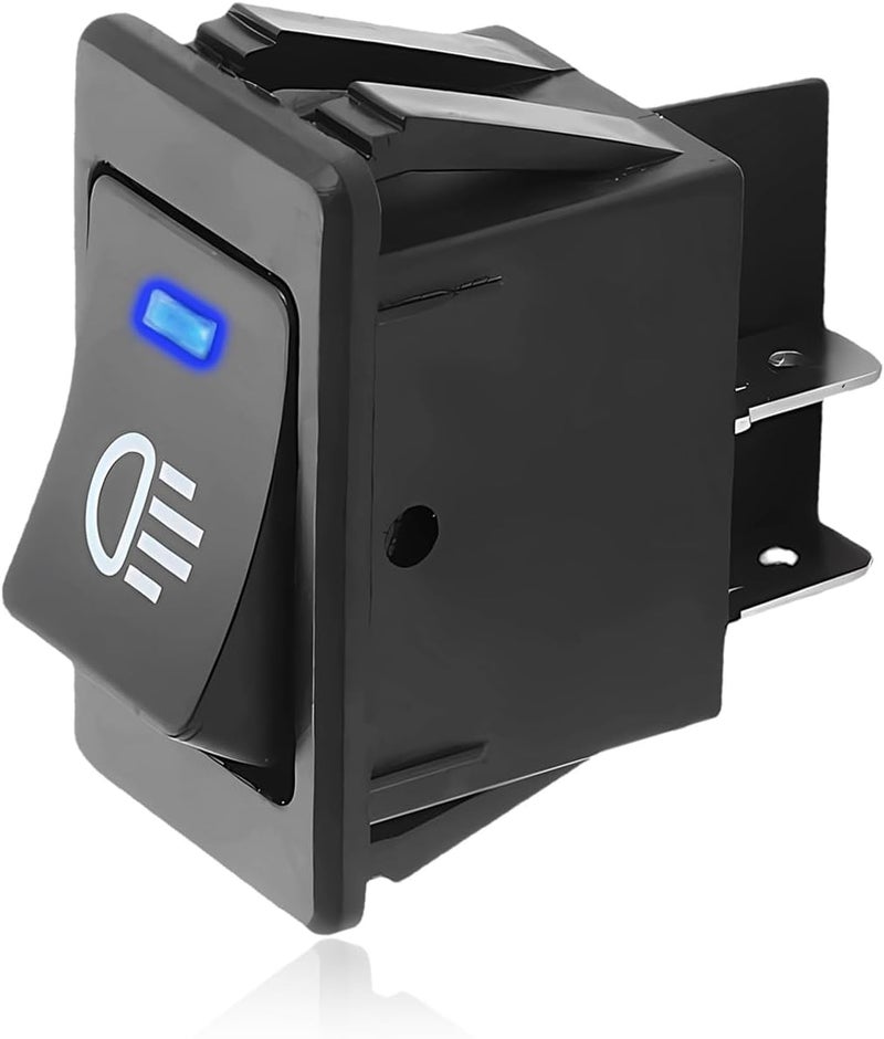 ZNDAW Fog Light Toggle Rocker Switch, 12V 35A 4 Pin SPST ON Off LED Fog Light Rocker Switches, Universal Automotive Rear Front Fog Lamp Toggle Switch for Cars Trucks RVs Boats (Blue) - Image 1